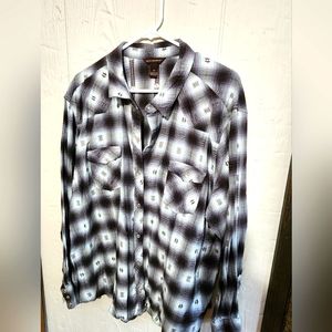 Bit & Bridle Women's 3X Flannel Blouse